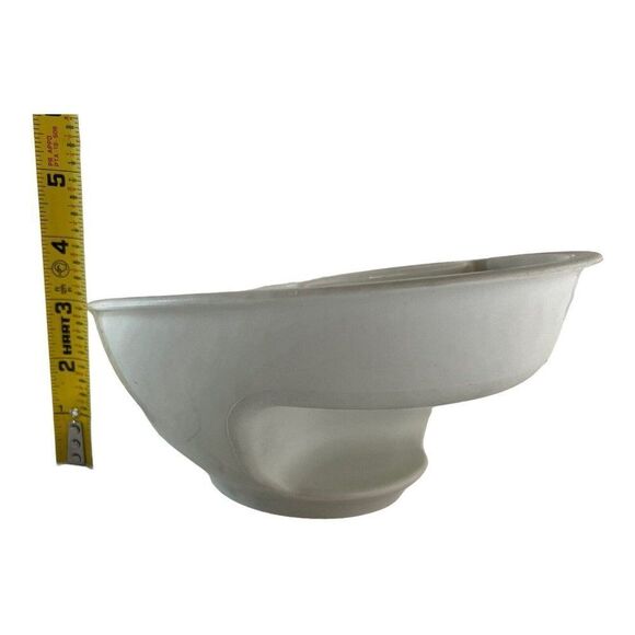 Obol The Original Never Soggy Cereal Bowl Melamine Hard Plastic White Large - Picture 6 of 6